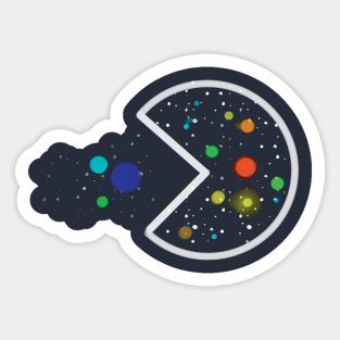 space pacman Sticker